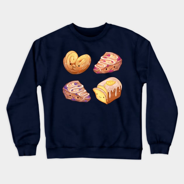 Pastry Friends Crewneck Sweatshirt by Claire Lin